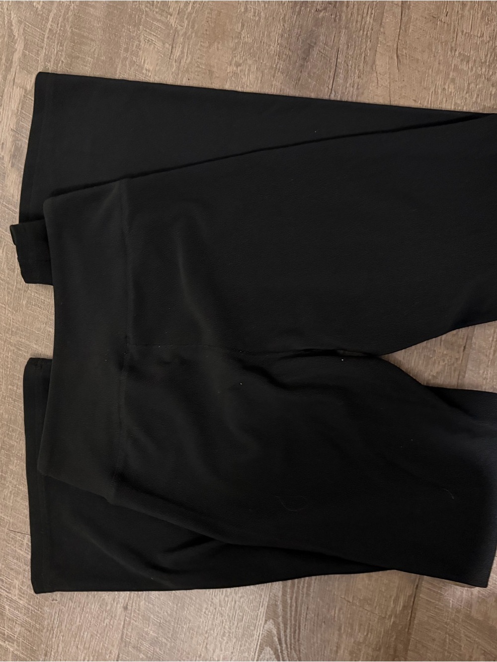 High-Rise Black Flared Leggings — Performance Stretch - Picture 2 of 3